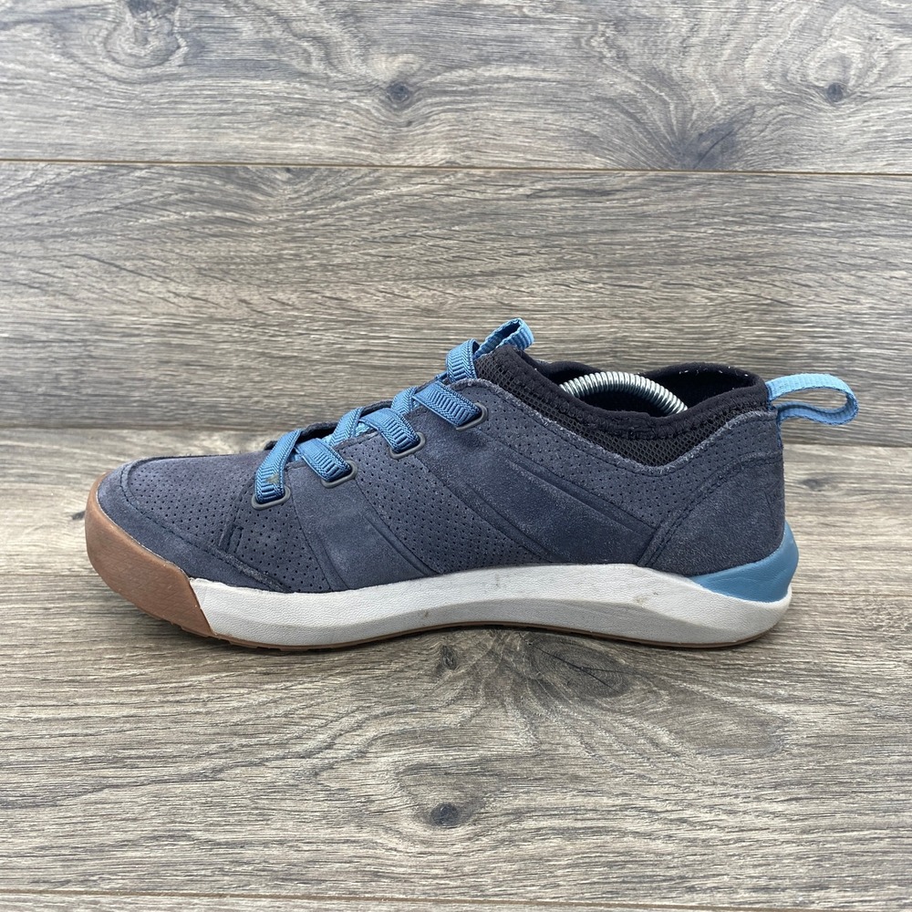 L.L. Bean Vista Low Lace Women 8 Blue Grey Suede Hiking Sneaker 508519 - Picture 6 of 12